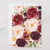 Uitnodiging tot douche van Bourgogne brudal (Achterkant)