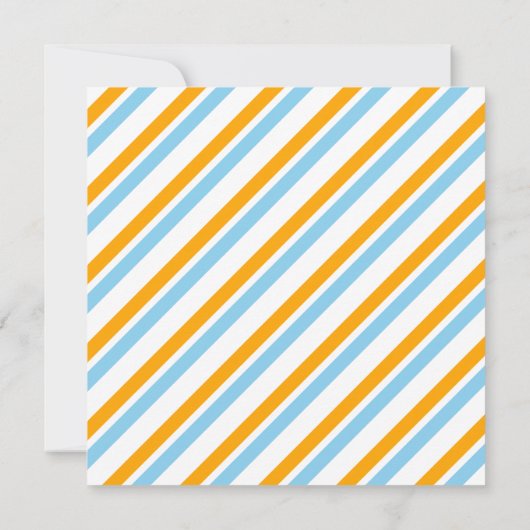 Uitnodiging tot douche voor baby's in Mustache (Achterkant)