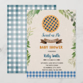 Uitnodiging tot douche voor bosbessen (Voorkant / Achterkant)