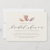 Uitnodiging tot douche voor bruiloft