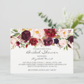 Uitnodiging tot douche voor bruinkoolbloem (Staand voorkant)