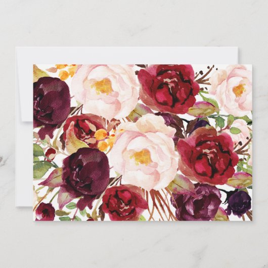 Uitnodiging tot douche voor bruinkoolbloem (Achterkant)