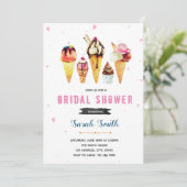 Uitnodiging tot douche voor crème (Staand voorkant)