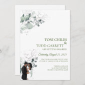 Uitnodiging tot een Afrikaans-Amerikaanse bruiloft (Voorkant / Achterkant)