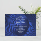 Uitnodiging tot een blauwe marinedrift (Staand voorkant)