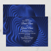 Uitnodiging tot een blauwe marinedrift (Voorkant / Achterkant)