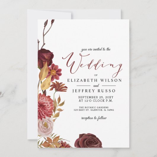 Uitnodiging tot een botanische herfst (Voorkant)