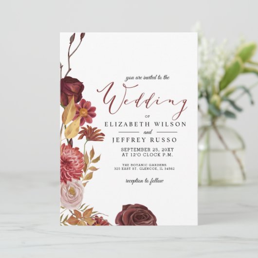 Uitnodiging tot een botanische herfst (Staand voorkant)