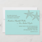 Uitnodiging tot een bruin/blauw huwelijk (Voorkant)