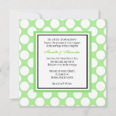 Uitnodiging tot een groene pokadootweddenschap (Voorkant)