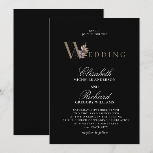 Uitnodiging tot een homogeen huwelijk (Voorkant / Achterkant)