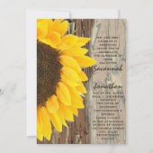 Uitnodiging tot een huwelijk tussen soonbloemen in (Voorkant)