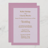 Uitnodiging tot een lichte Paarse weddenschap (Voorkant / Achterkant)