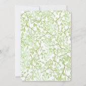 Uitnodiging tot een moderne Waterverf Rode Bloedwe (Achterkant)