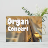 Uitnodiging tot een orgaanconcert - Sydney buizen (Staand voorkant)