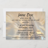 Uitnodiging tot een orgaanconcert - Sydney buizen (Achterkant)