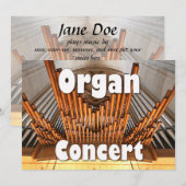 Uitnodiging tot een orgaanconcert - Ulmbuizen (Voorkant / Achterkant)