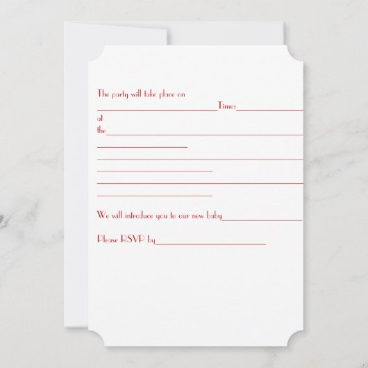 Uitnodiging tot een Rode Eieren & Ginger Partij (Achterkant)