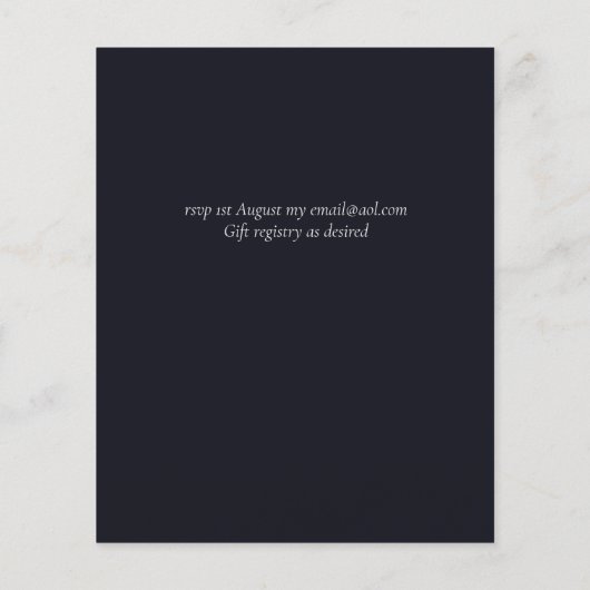 Uitnodiging tot een rondtrekken van een rondlopend (Achterkant)