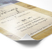 Uitnodiging tot een rondtrekken van een rondlopend foto afdruk (Hoek)