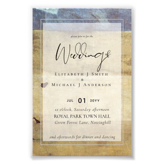 Uitnodiging tot een rondtrekken van een rondlopend foto afdruk (Voorkant)