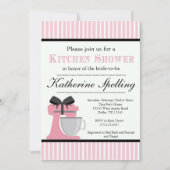 Uitnodiging tot een roze keukenbridale bruiloft (Voorkant)