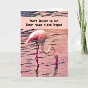 Uitnodiging tot een tropisch strand