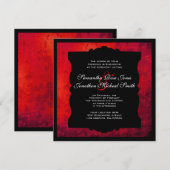 Uitnodiging tot een vernederd rood huwelijk (Voorkant / Achterkant)