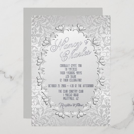 Uitnodiging tot een vriendschappelijke en Feminine (Voorkant / Achterkant)