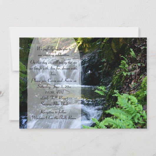 Uitnodiging tot een waterig huwelijk (Voorkant)