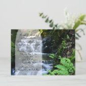 Uitnodiging tot een waterig huwelijk (Staand voorkant)