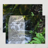 Uitnodiging tot een waterig huwelijk (Voorkant / Achterkant)