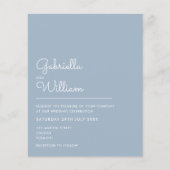 Uitnodiging tot een wedstrijd met een blauwvintoni (Voorkant)