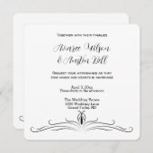 Uitnodiging tot een zwart-withuwelijk (Voorkant / Achterkant)