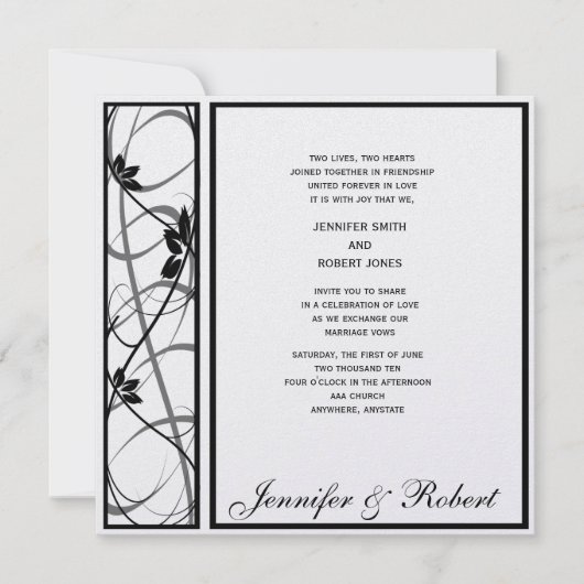 Uitnodiging tot een zwarte rand (Voorkant)