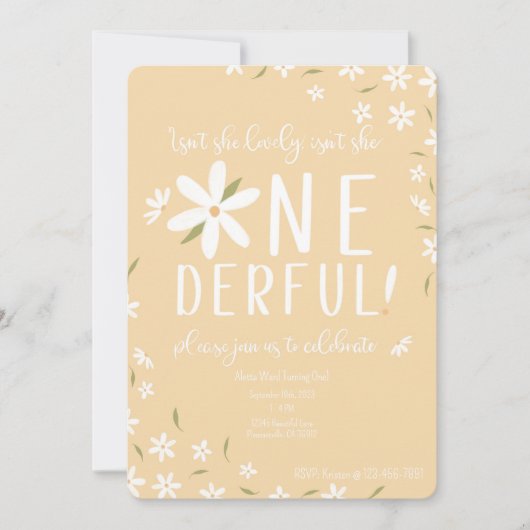 Uitnodiging tot eerste geboorte (Voorkant)