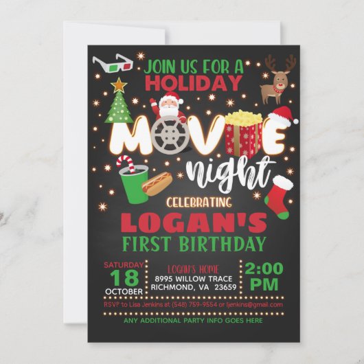 Uitnodiging tot feestdag (Voorkant)