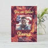 Uitnodiging tot feestdag (Staand voorkant)