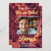 Uitnodiging tot feestdag (Voorkant / Achterkant)