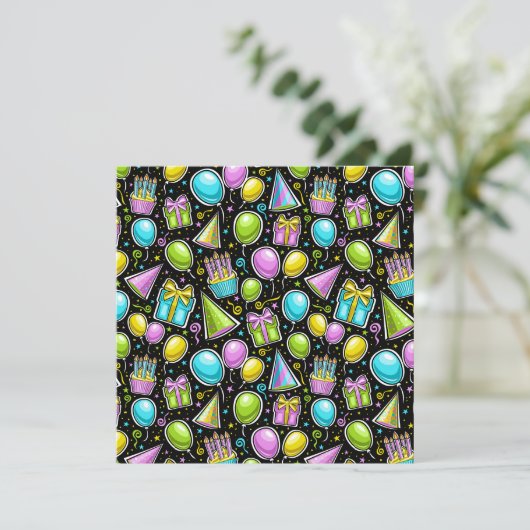 Uitnodiging tot feestdag (Staand voorkant)