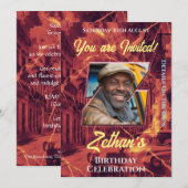 Uitnodiging tot feestdag (Voorkant / Achterkant)