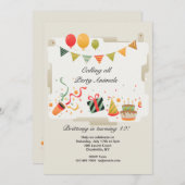 Uitnodiging tot feestdag (Voorkant / Achterkant)