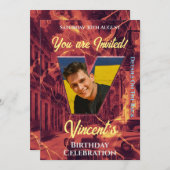 Uitnodiging tot feestdag (Voorkant / Achterkant)