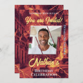 Uitnodiging tot feestdag (Voorkant / Achterkant)