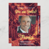 Uitnodiging tot feestdag (Voorkant / Achterkant)