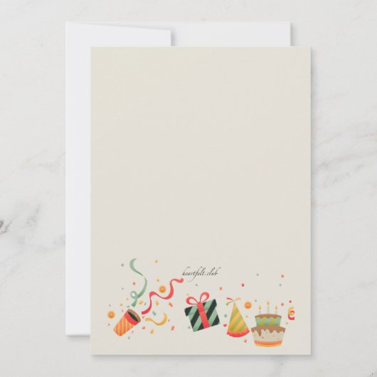 Uitnodiging tot feestdag (Achterkant)