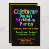 Uitnodiging tot feestdag (Voorkant / Achterkant)