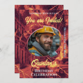 Uitnodiging tot feestdag (Voorkant / Achterkant)