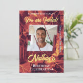 Uitnodiging tot feestdag (Staand voorkant)