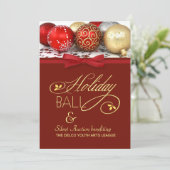 Uitnodiging tot feestdag en evenement voor goede d (Staand voorkant)